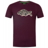 Korda Tričko Outline Tee Burgundy - XXL