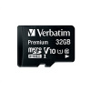 VERBATIM MicroSDHC karta 32GB Premium, U1 + SD adaptér 44083