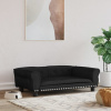 vidaXL Pelech pre psa čierny 95x55x30 cm zamat - Čierna - 10824-152576