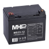 MHPower battery MHPower MS33-12 olověný akumulátor AGM 12V/33Ah, Terminál L2 - 6,4