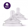 Avent Philips cumlík Natural Response 6 na kašu 2 ks transparentni