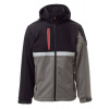 PAYPER WISE S00095-0489 / Pánska softshellová bunda s odnímateľnou kapucňou - smoke/black XXL