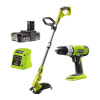 Set aku strunová kosačka + vŕtacia sada Ryobi RLT1832CD3HS, šírka záberu 30 cm, 18V