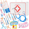 Drevená Súprava LEKÁR pre deti kufrík Lékárnička DOKTOR 58 dielov