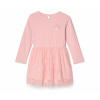 Tchibo - Detské džersejové šaty s flitrami - žena - veľ. 122/128 - farba: ružová