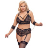 Cottelli BONDAGE Krajkový set Bondaž 3XL