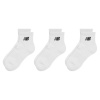 New Balance Everyday Ankle Socks 3-Pack Adults White 4.5-6.5(S)