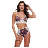 Baci floral lace bra set with high waist