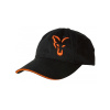 FOX Black/Orange Baseball Cap - šiltovka