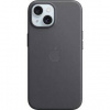 Kryt na mobil Apple iPhone 15 FineWoven Case with MagSafe čierne MT393ZM/A