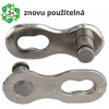 Kmc spojka reťaze 7-8 speed EPT Silver 7,1mm, blistr 2 ks