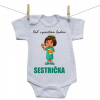 Boodyy Body s krátkym rukávom Keď vyrastiem budem sestrička 50 (0 mesiacov)