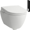 LAUFEN Cleanet Pro X sprchová toaleta, závesná WC misa Silent Flush s hlbokým splachovaním, s vyhrievanou doskou na sedenie, 370 x 540 mm, biela, H600860000S002
