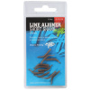 10ks - Rovnátka na Háčik Giants Fishing Line Aligner Short Shank Large Brown