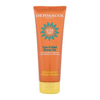 Dermacol After Sun Care & Relief Shower Gel sprchový gel po opalování s vůní čokolády a pomeranče 250 ml unisex