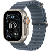 Apple Watch Ultra 3 (2025) 49mm Prírodný titán s oceľovo modrým oceánskym remienkom MEWH4QC/A