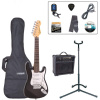 Encore EBP-E375 Gloss Black (Gitarový set – Elektrická gitara typu Stratocaster)