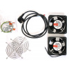 XtendLan Ventilácia pre nástenné rozvádzače, 2 ventilátory, napájací kábel, spojovací materiál