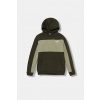 Detská mikina Puma ESS BLOCK Small Logo Hoodie FL B zelená farba, s kapucňou, vzorovaná, 690784 176