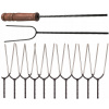 Grilovacie špajdle, ihly - 10x klobásy typu 100 cm bonfire Fork10 (10x klobásy typu 100 cm bonfire Fork10)