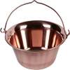 Kotlík na guláš medený 4 litre (medený gulášový kotlík)