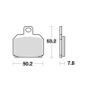 Brzdové platničky BRAKING (semi-metalická zmes SM1, 2 ks v balení)