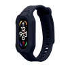 kwmobile Watch Band kompatibilní s Xiaomi Smart Band 10 / Smart Band 9 / 8 7 6 5 4 3 - řemínek Náhradní Silikonový Band - tmavý modrá