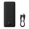 Baseus – Airpow – powerbanka, USB, USB-C, Micro USB, 20 W, 10000 mAh, kábel USB-C – čierna KF2332406