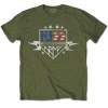 KISS - Army Lightning (Military Green) (tričko) X-Large