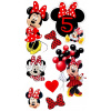 CUKROVÁ TLAČ jedlý obrázok na tortu Cukrová hmota MYŠKA MINNIE MIKI Sada 47
