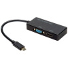Value TV, monitor adaptér [1x USB-C® zástrčka - 2x VGA zásuvka, HDMI zásuvka]; 12.99.3215
