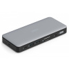 DIGITUS 11-portová USB-C dokovacia stanica, max. 4K/60Hz s HDR, HDMI, DP, max. 3 monitory (MST), USB-C 3.2 Gen 2, Gigabit Ethernet, SD/Micro SD, Audio, DC 150W (DA-70917)