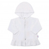 Semišková mikinka s kapucňou New Baby Baby biela - 80 (9-12m)