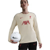 Nike Liverpool Strike Crew Neck Top 2025 2026 Womens Coconut/Red 10 (S)
