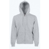 Fruit of the Loom F.O.L. | Classic Hooded Sweat Jacket Mikina s kapucňou_16.2062 Farba: Heather Grey, Veľkosť: L