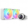 NZXT vodní chladič Kraken 240 RGB / 2x120mm fan / 4-pin PWM / LCD disp. / 6 let / bílá RL-KR240-W1