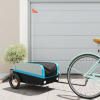 Vozík za bicykel, čierno modrý 30 kg, železo-ForU-94037