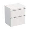 Skrinka pod umývadlo Jungborn TRENTA biela matná 56,7 x 64,6 x 44,5 cm