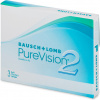 Bausch + Lomb PureVision 2 (3 šošovky) Sterkte: +0.25, BC: 8.60, DIA: 14.00