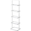 YAMAZAKI Stojan na topánky prenosný Tower 2478, na 5 párov, š.22 cm, kov, biely