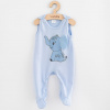 Dojčenské bavlnené dupačky New Baby Happy Elephant blue Modrá 62 (3-6m)