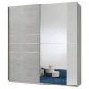 MID.YOU SKRIŇA SO ZRKADLOM, biela, svetlosivá, 179/198/64 cm - Skrine - 001787036901