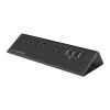 LC Power LC-HUB-ALU-2B-10 7 portů USB 3.0 hub čierna; LC-HUB-2B-10