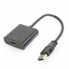 GEMBIRD Redukcia USB 3.0 - HDMI, M/F, 15cm, čierny A-USB3-HDMI-02 Gembird
