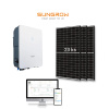 Sieťový fotovoltaický systém ON-GRID SUNGROW 10.35kW s DOTÁCIOU 4025€ šikmá strecha - falcovaný plech Nemám nárok na dotáciu
