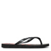 Havaianas Unisex Kids' Slim Organic Flip Flops Black/Pink 1/2