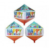 Balónik Happy Birthday Diamant 39,5 x 73,6 cm