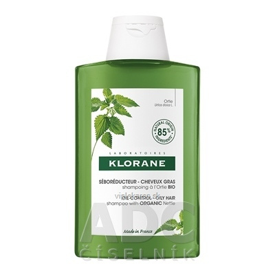 KLORANE SHAMPOOING à l'Ortie BIO šampón s bio žihľavou, mastné vlasy 1x400 ml