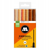 Akrylové Popisovače Molotow - One4All 127HS Wood Set - Sada farieb dreva