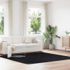 vidaXL Chlpatý koberec s vysokým vlasom čierny 240x240 cm polyester 4102886